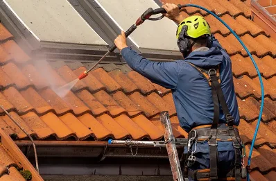 Démoussage et hydrofuge de toiture à Étréville